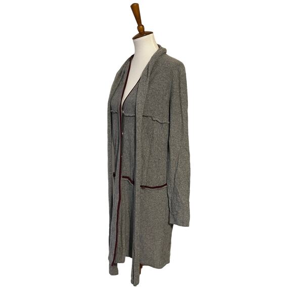 Development by Erica Davies Cashmere Long Line Duster Cardigan Sweater Medium - Picture 4 of 8
